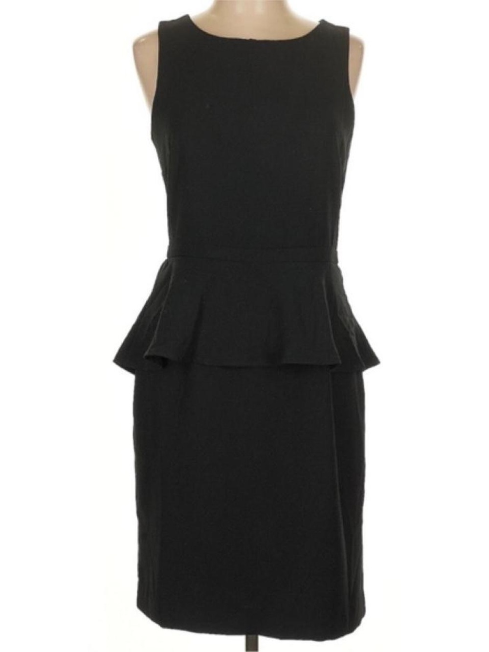 Banana Republic Black Sleeveless Peplum Dress